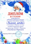 Диплом II степени Дорохина Анастасия